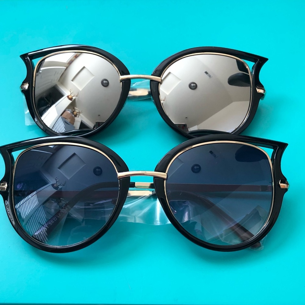 Mirrored Cat Eye Trendy Sunglasses
